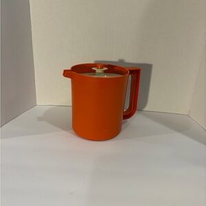 Tupperware Orange Pitcher